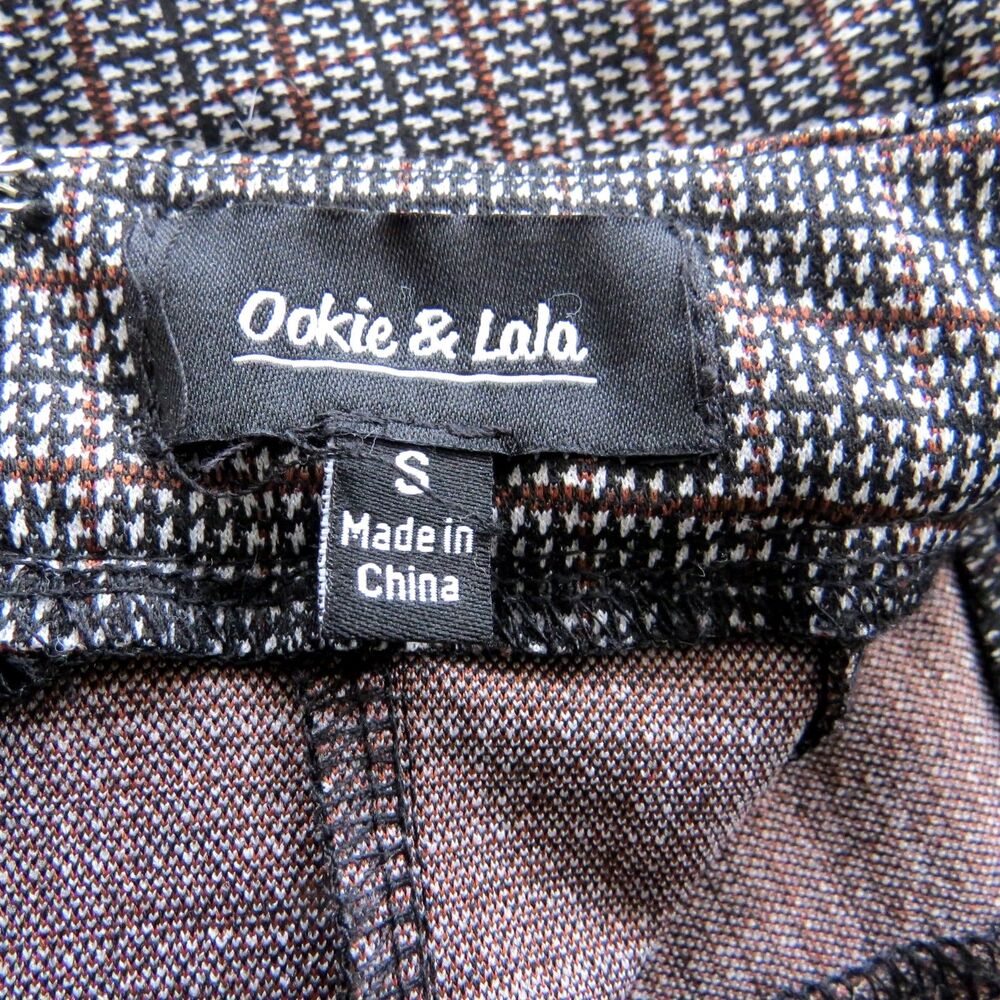 Ookie & Lala Plaid Knit mini skirt 15" Small EUC - Picture 5 of 9